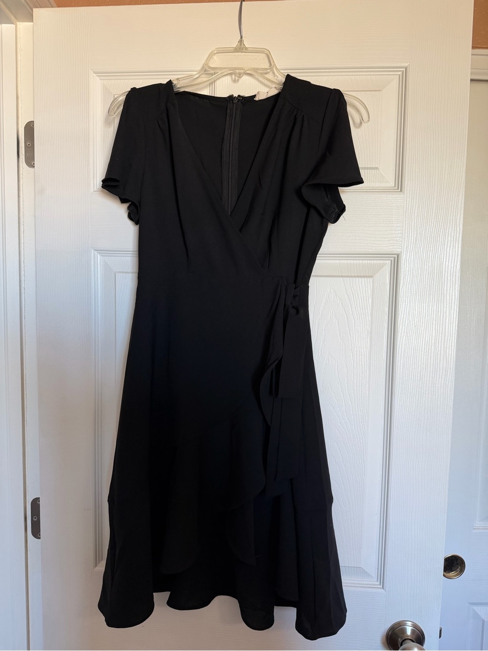 Altar'd State Black Wrap Midi Dress